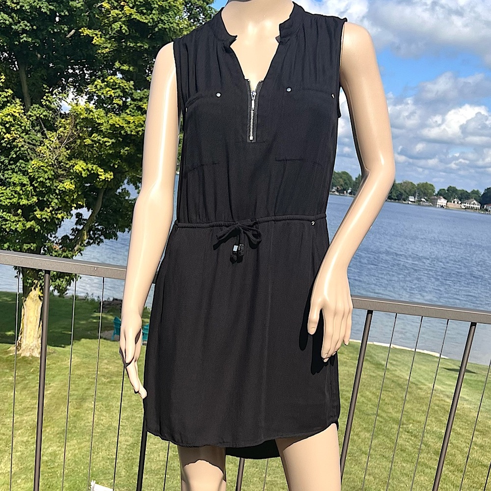 Daytrip Sz S Black Casual Sleeveless Dress! EUC!